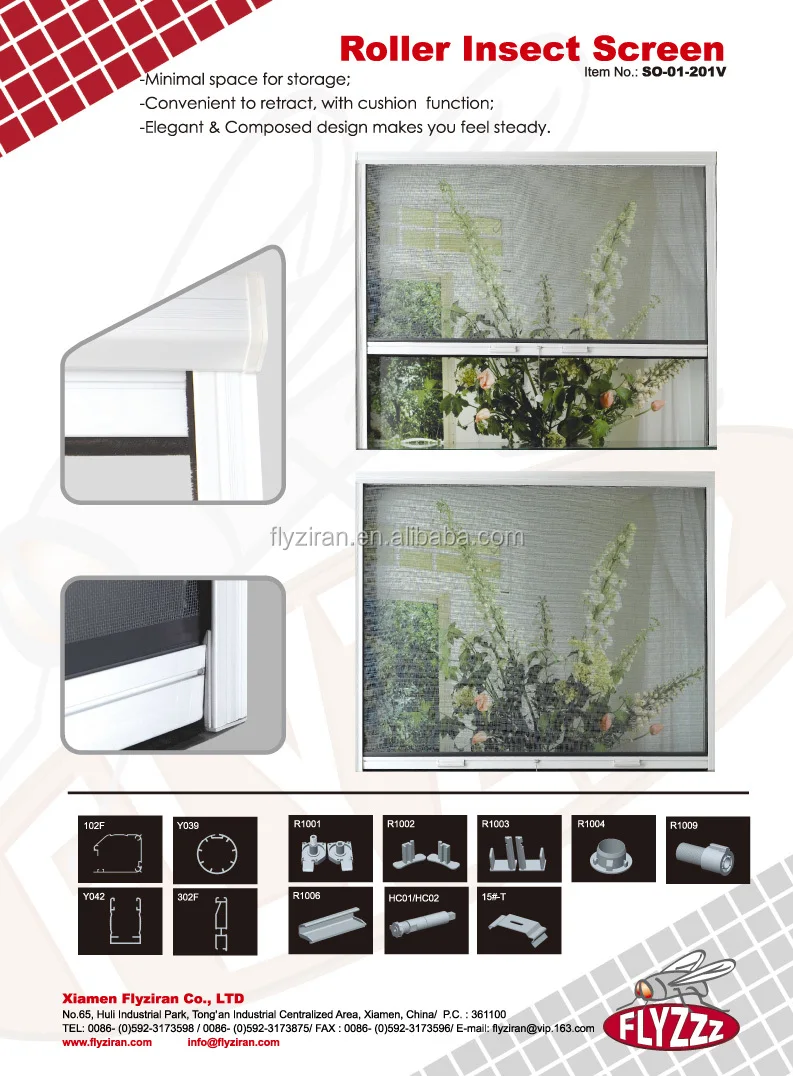 Wholesale easy installation retractable invisible mosquito net aluminum fly screen Window/Door