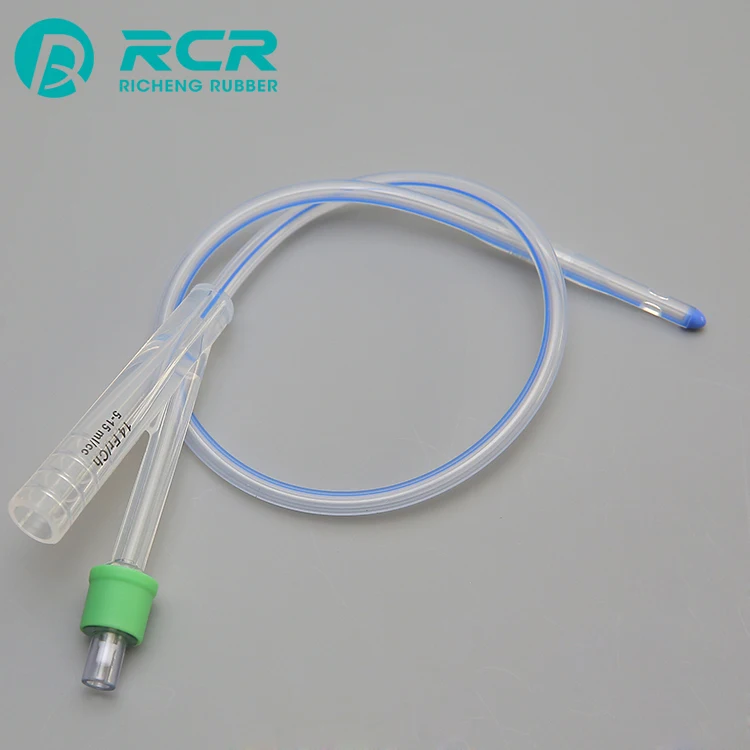 high strength Customized color male foley medical silicone cathether