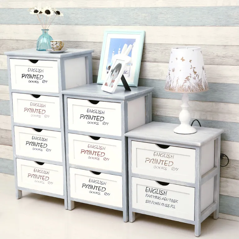 Branded original antique receiving cabinet home unfinished furniture corner cabinet European Chest of drawers