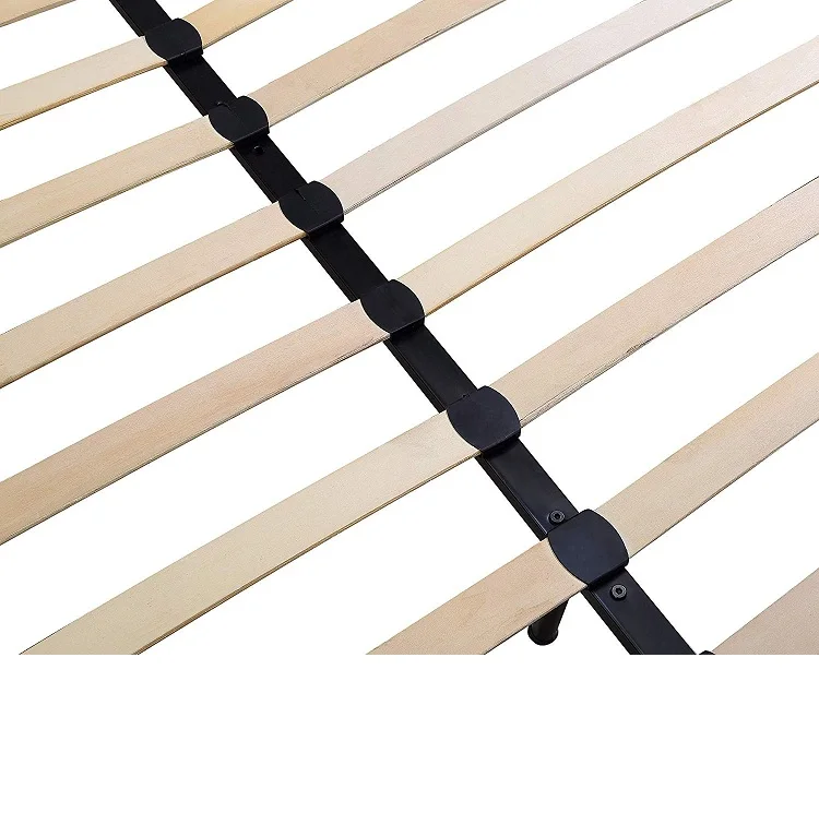 Light Grey Queen Upholstered Bed with Panel Bedframe with Studs for bed frame mattress