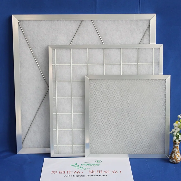 G2 G3 G4 MERV2 MERV3 MERV4 Aluminum mesh frame synthetic fiber filter