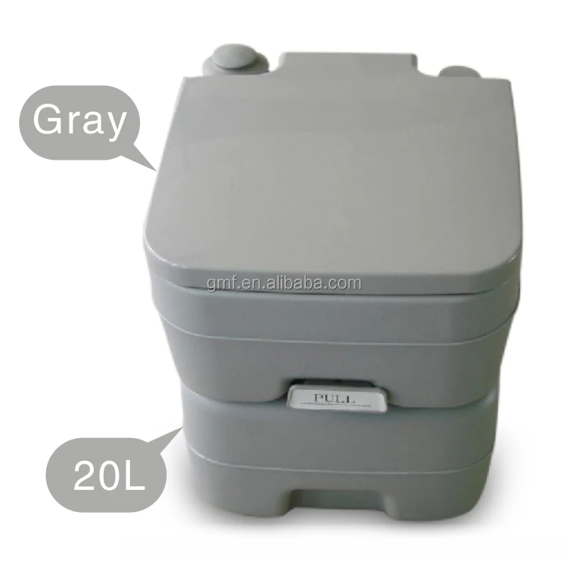 grey one piece 10L 20L used western indoor disabled flush hospital marine mobile wc camping plastic portable toilet for sale