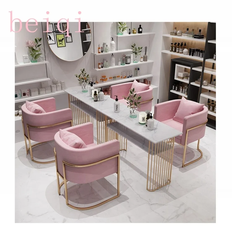 
Nail Salon Furniture Cheap Nail Table Wood Glass Manicure Table Used Beauty Salon Furniture Wholesale 