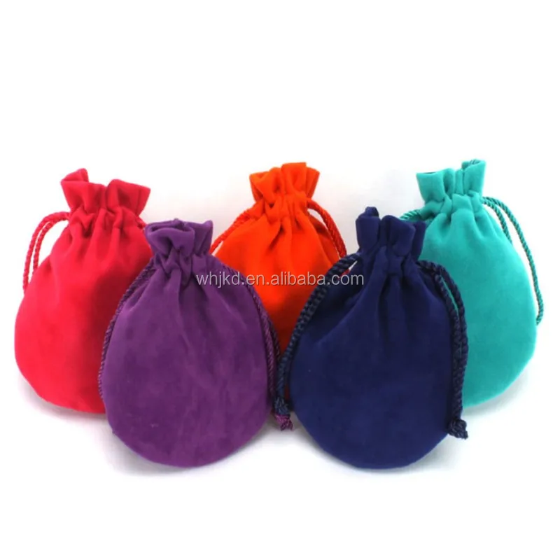 Оптовая продажа, персонализированная бархатная маленькая сумка на шнурке для ювелирных изделий