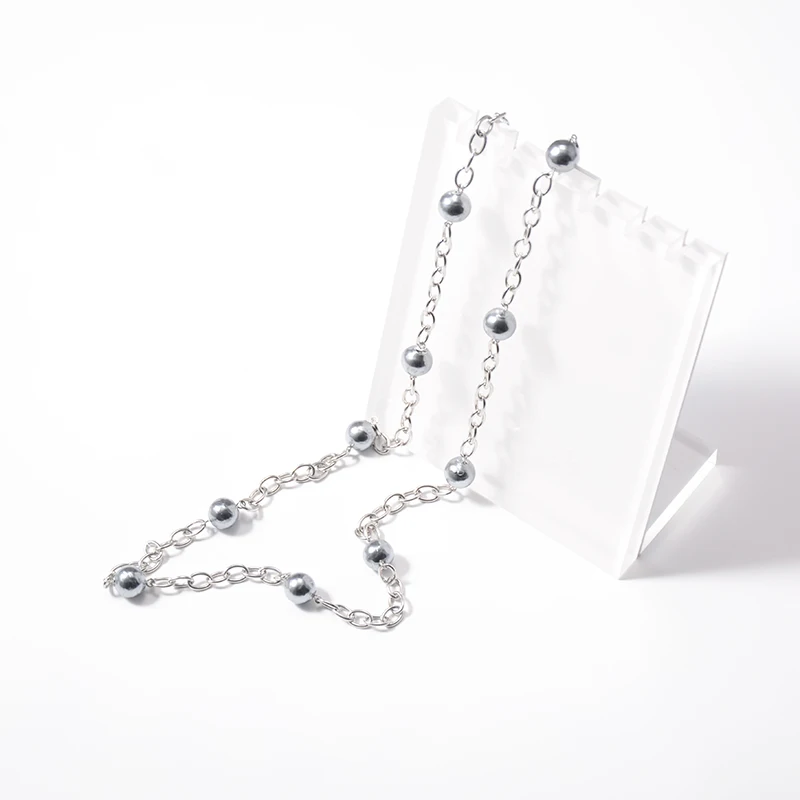 high quality indian long shell pearl bead necklace designs