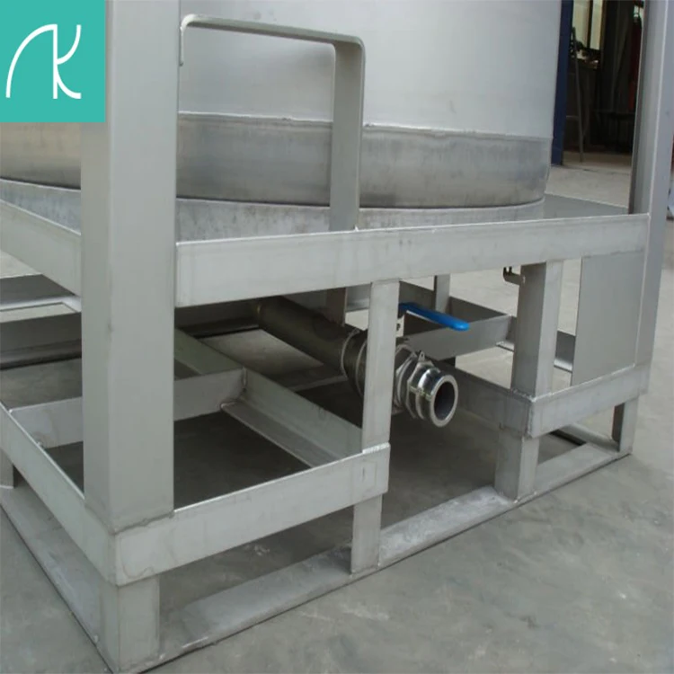 1000L chemical stainless steel sodium hydroxide storage tank