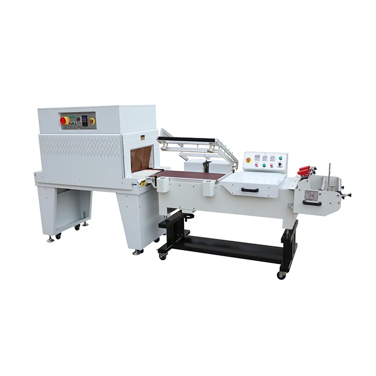 Semi Automatic L Sealer and Shrink Wrap Machine L Bar Shrink Tunnel Plastic film Packaging