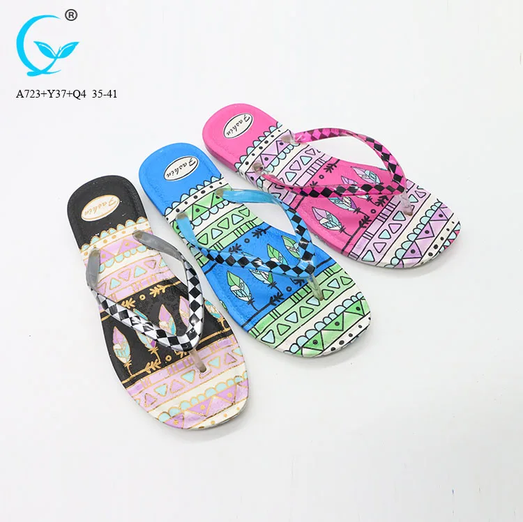 Footwear women shoes ladies fancy ladies chappal thong pvc