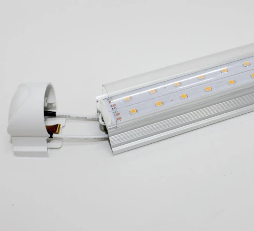 T8 integrated led plant grow light tube full spectrum 1200mm two row 36w