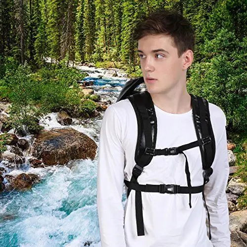 tpu Waterproof Dry Backpack with outside zipper for outdoor