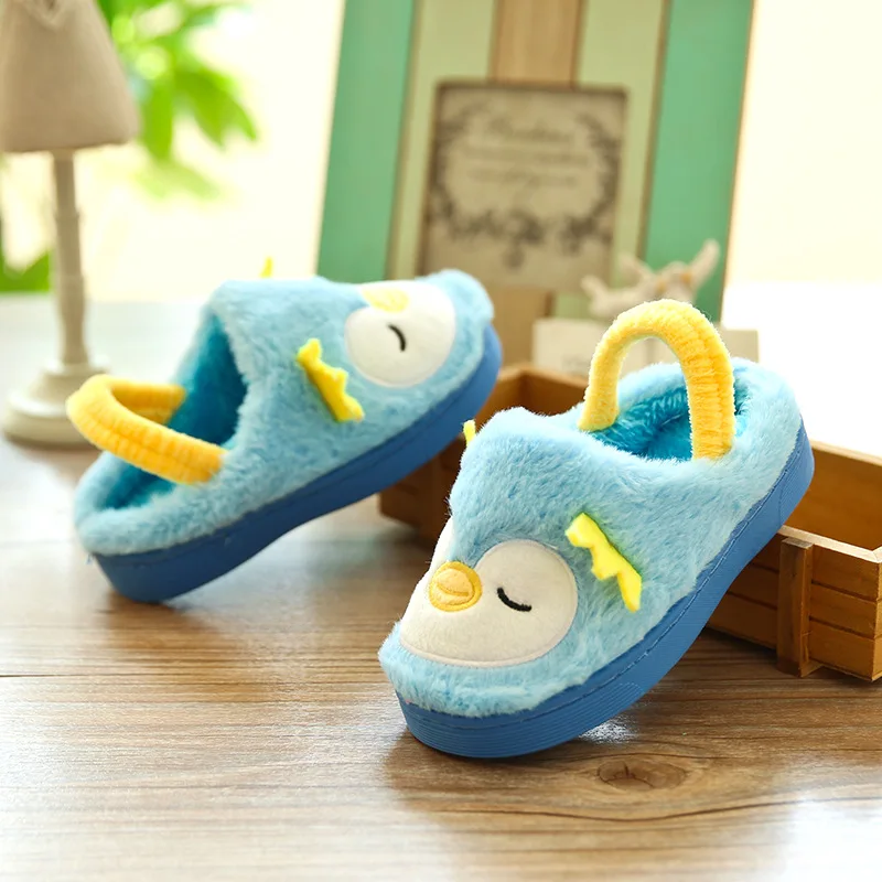 
Lovely Cartoon Toddler Baby Slippers Kids Slippers Boys Girls Cotton Shoes Winter Warm Comfortable Children Home Slippers 