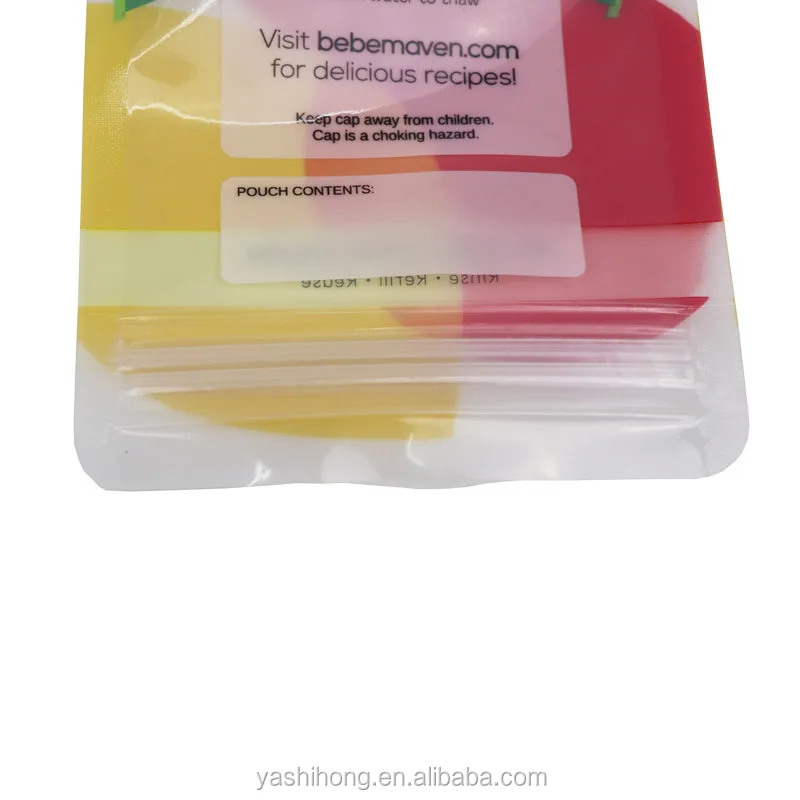 Customized Squeeze Spout Bag/Reusable Food Pouch with Spout/Refill Fruit Drink Spout Pouch Bag