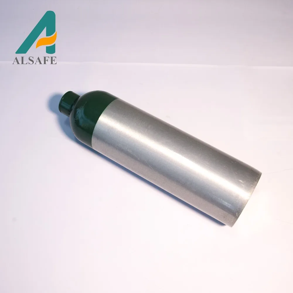 High pressure small oxygen cylinder aluminum cylinder