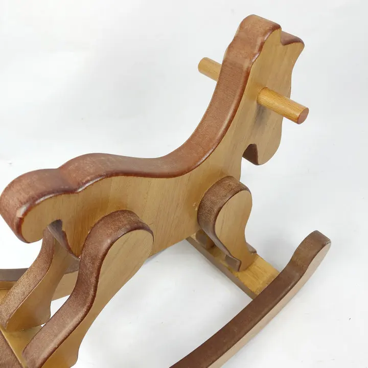 
custom laser cut hand carve wood decorative rocking horse 