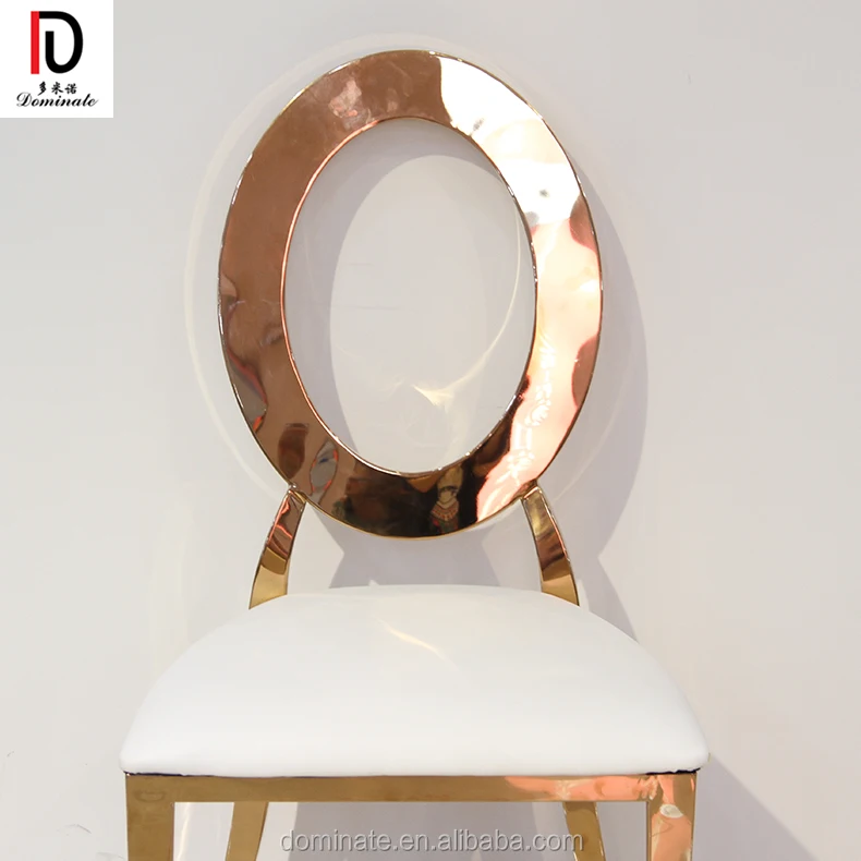 royal king throne high back rose gold stainless steel chair