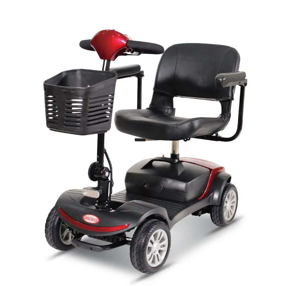 Sweetrich popular portable folding 4-wheels mobility scooter electric elderly mobility scooter SW1000S