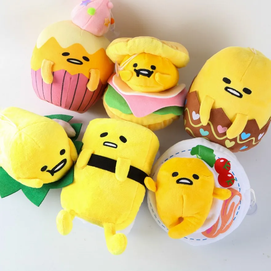 1pcs gudetama lazy egg Eggs jun Egg yolk brother Sushi Cake style Plush toys doll 20160502