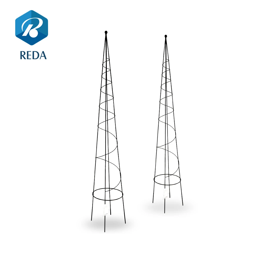 
Wholesale metal outdoor garden plant and flower stand/cone shape climbing plant support 