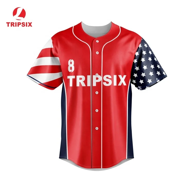 Custom Design Sublimation High Quality Baseball Jersey Shirt