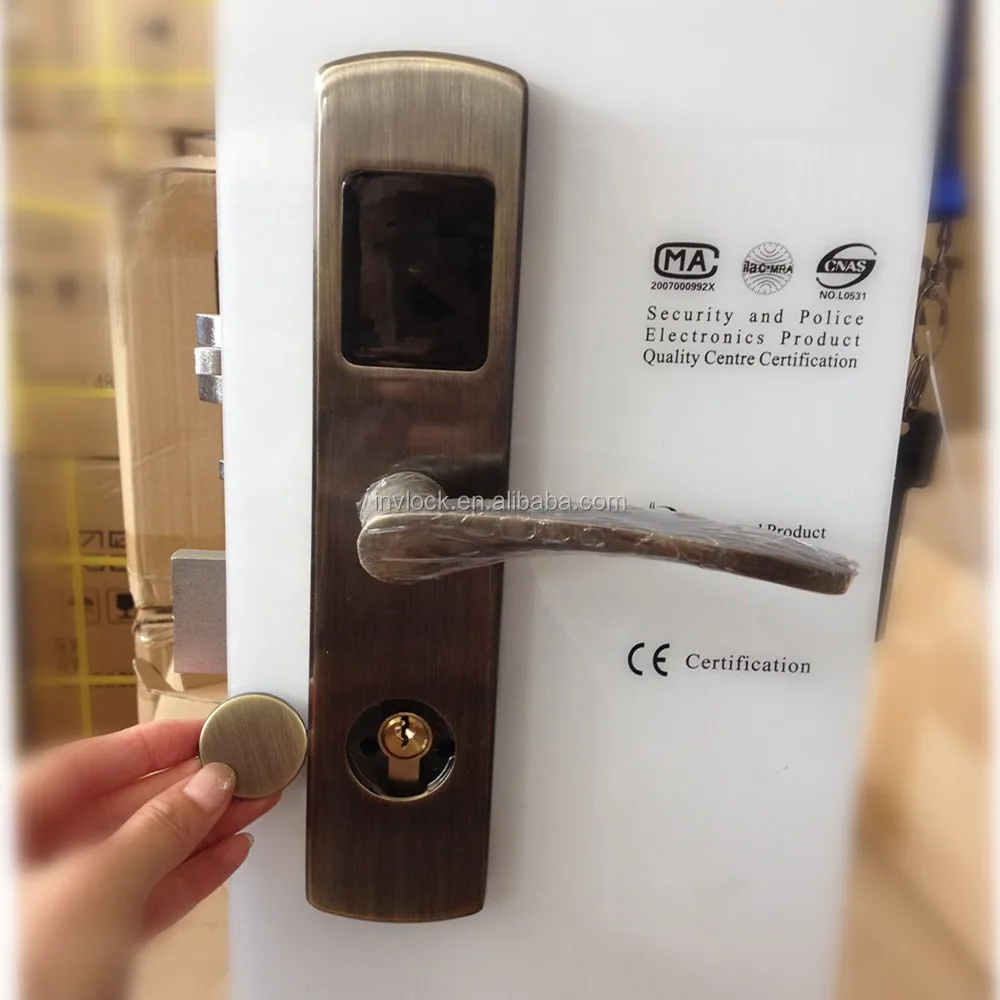 
European Mortise Italy Small Size Electronic Hotel Door Lock 