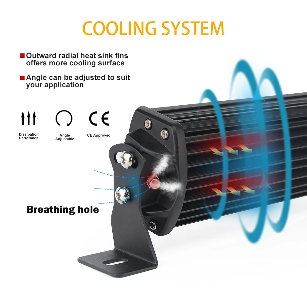 Triple Row Dual color 22inch 32inch flashing Amber Strobe barra led 4x4 Car Warning led light bar for trucks