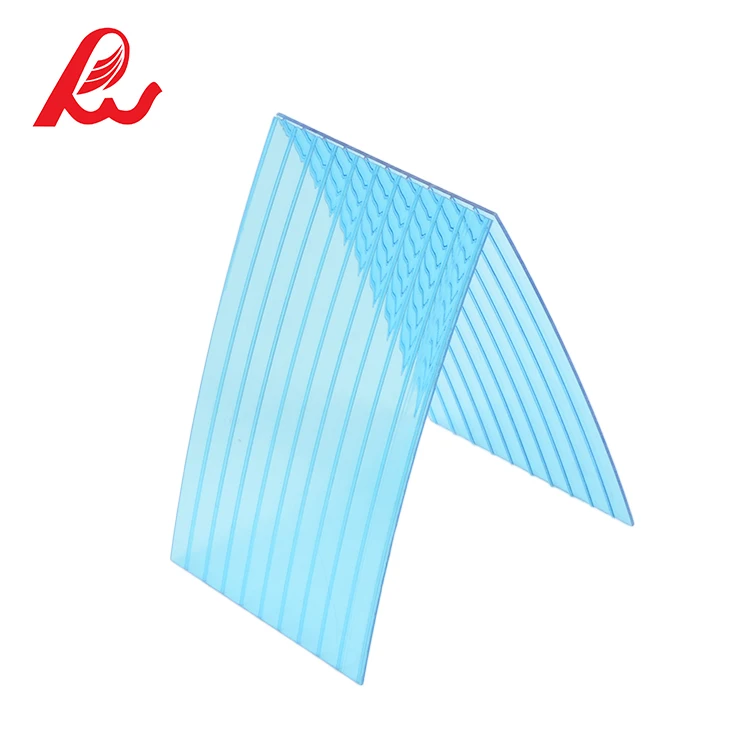 Прозрачный поликарбонатный лист/поликарбонатный твердый полосатый лист, пластиковый плоский кровельный чехол