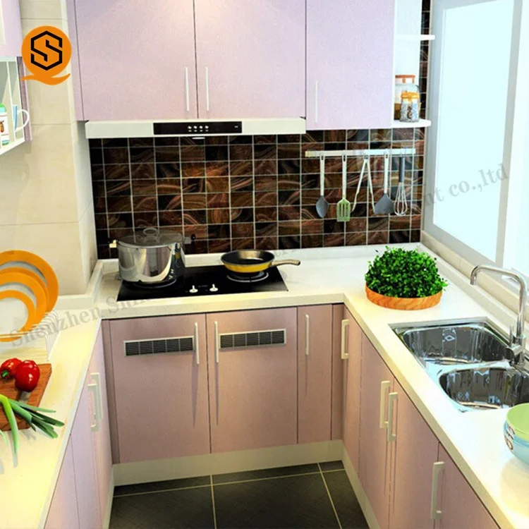 U shape kitchen counter quartz stone kitchen counter top tile