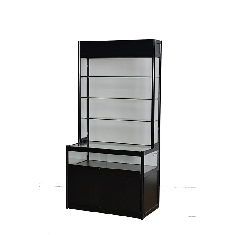 dustproof household glass display cabinet Lego anime model showcase