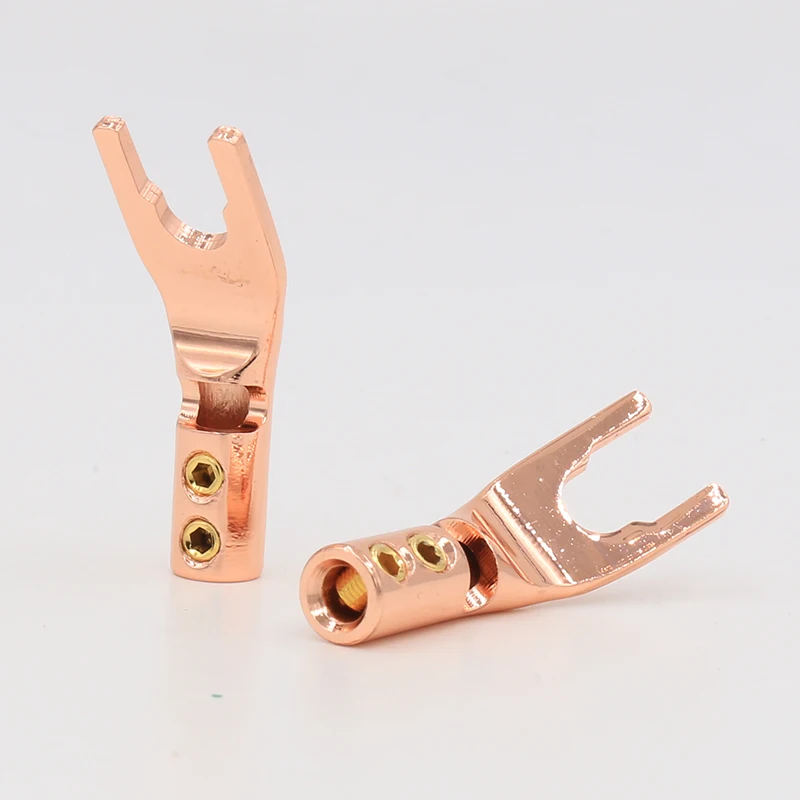 MCA AUDIO OFC Red copper HI-END Speaker Spade Plug