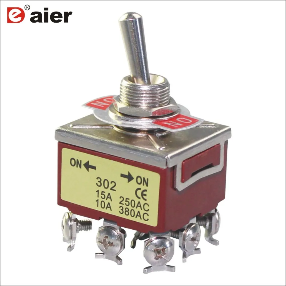 KN 302 ON ON 2 Way Toggle Switch 3PDT 220V Toggle Switch