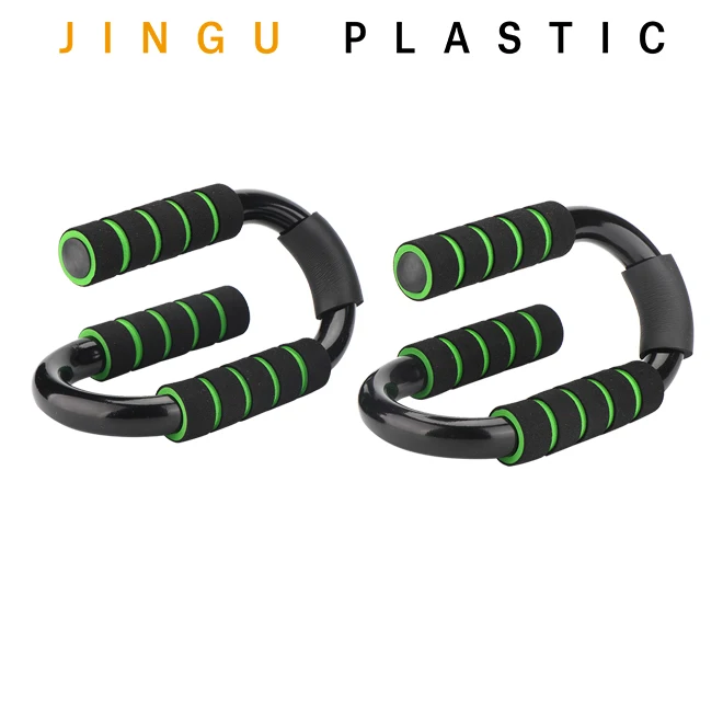 
S-Shaped Muscle Pushup Stands Steel Push up Bars Foam Handle Athletics Push-Up Bars with Foam Grips for Chest Workout 