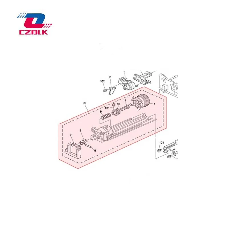 New Compatible Toner Supply Unit for Ricoh Aficio 1022 1027 2022 2550 3025 3030 B027-3501 MP3351 Toner Hopper