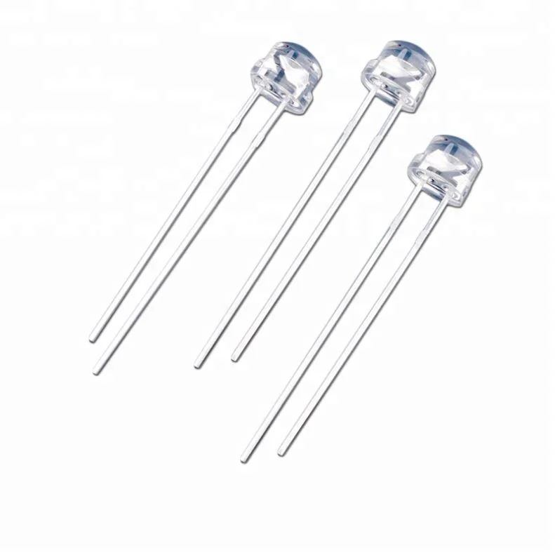 white light strawhat led diode 5mm