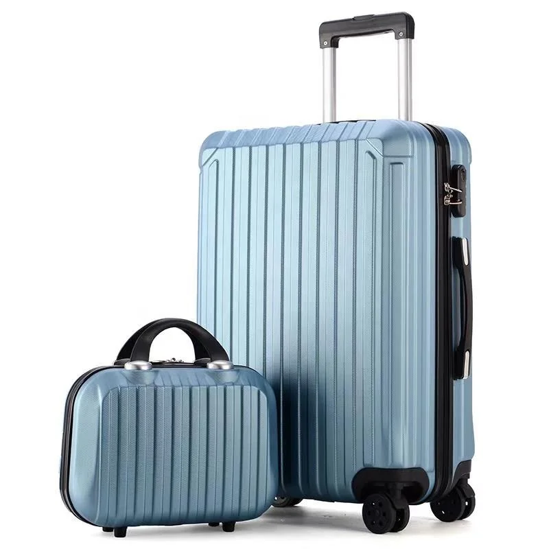 
big trolley luggage case and small beauty case 