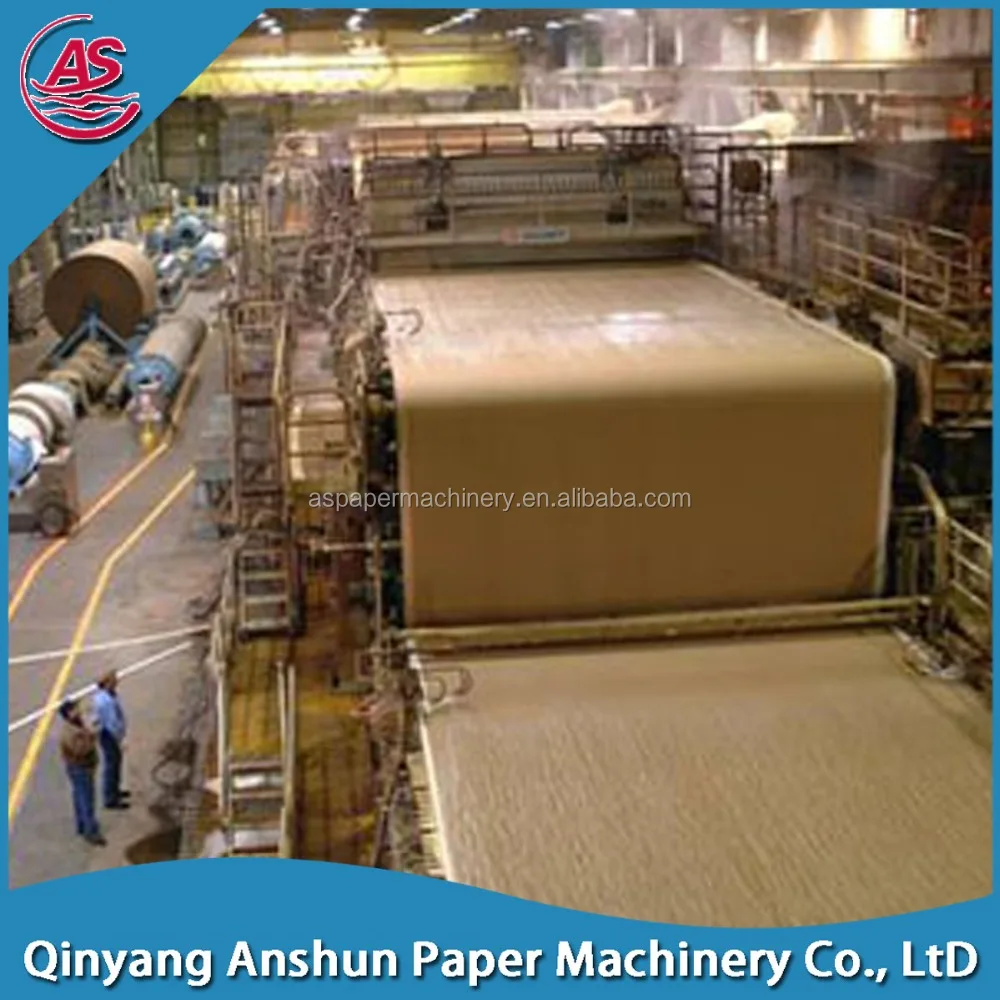 25-30t/d 2880mm type fourdrinier kraft recycled waste paper pulp making machine in paper production machinery