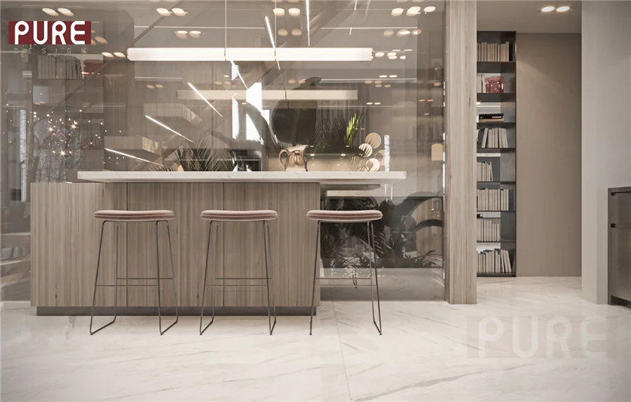 Interior design of home lobby masters lighting