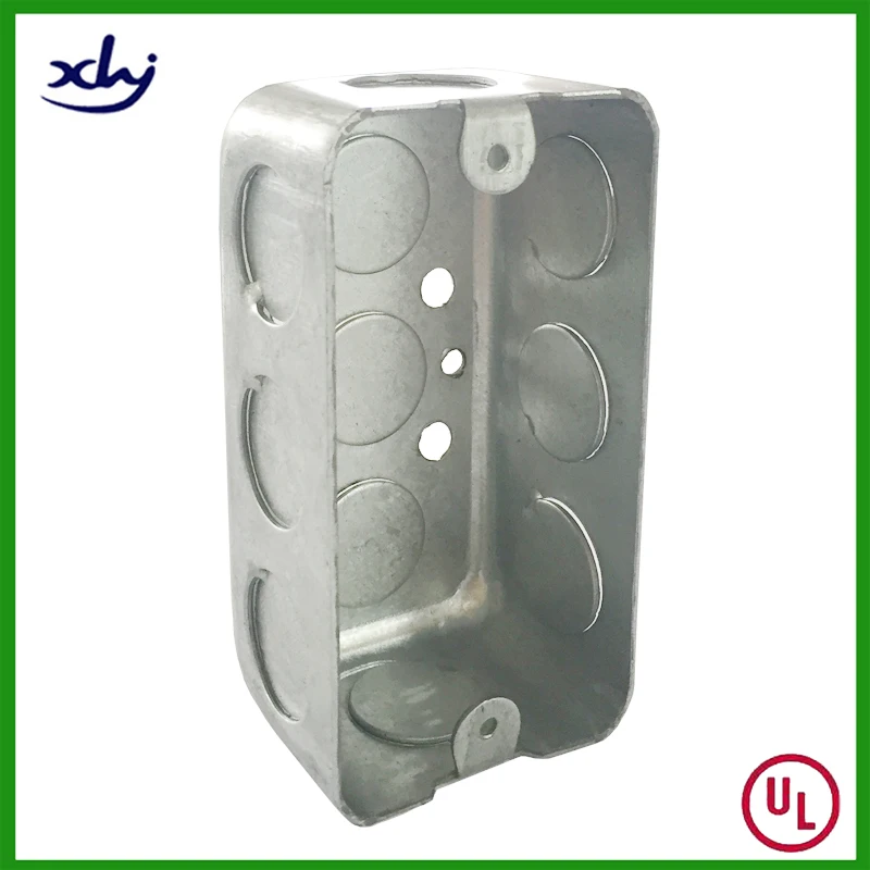 Стандартная электрическая стальная Удобная прямоугольная коробка cUL 4x2 дюйма