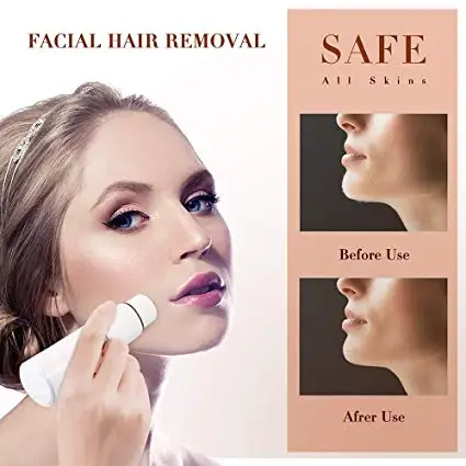 Beauty Care Set Waterproof Electric Lady Shaver 4 In 1  Painless Facial Hair Remover