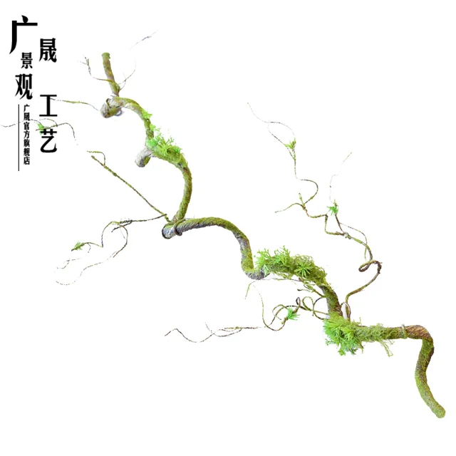 120cm Artificial plastic moss Vine  Hanging Plants Dry Branch for Scene Layout Occasion