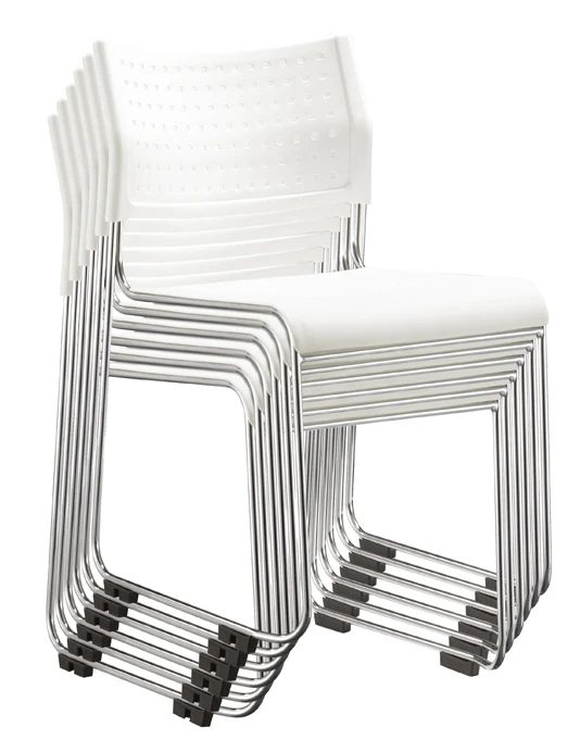 Недорогой Штабелируемый стул для встреч, пластиковый тренировочный стул