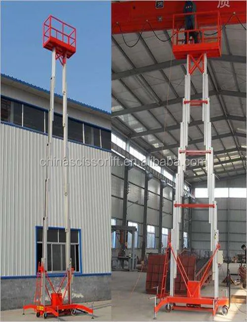14m Mobile Telescopic Vertical Manlift for Sale