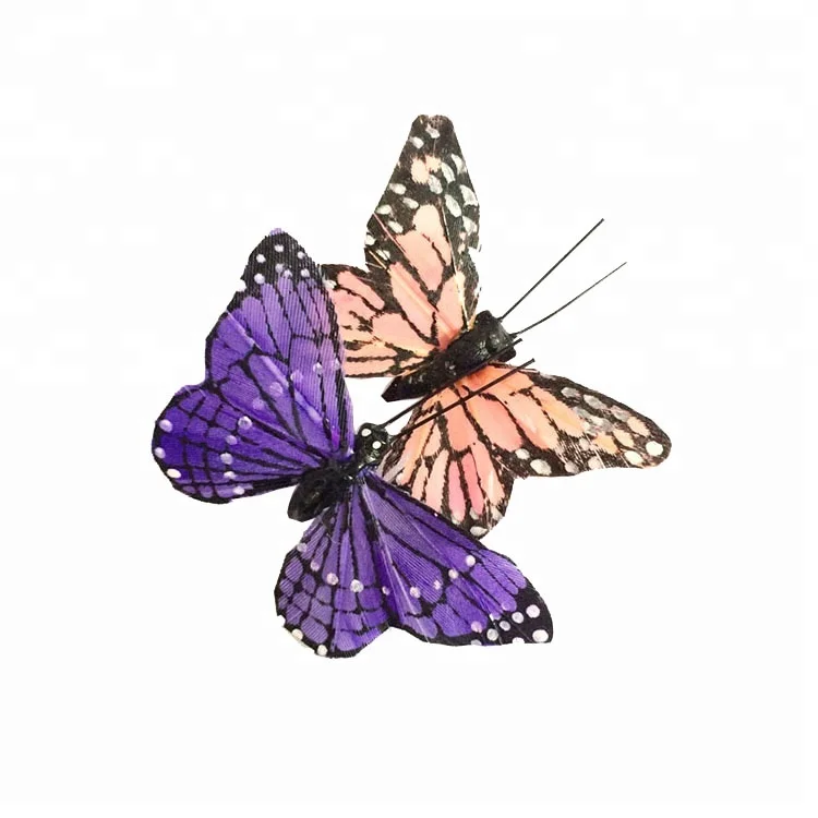 Цветная искусственная Бабочка для свадебных украшений