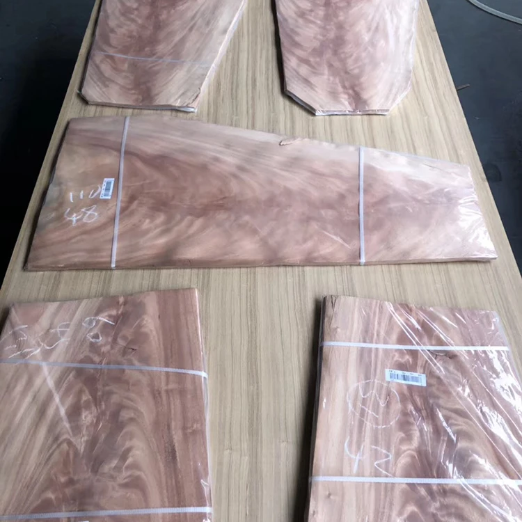 High Quality Decorative Wood Veneer Mahogany Crotch Veneer Sheet
