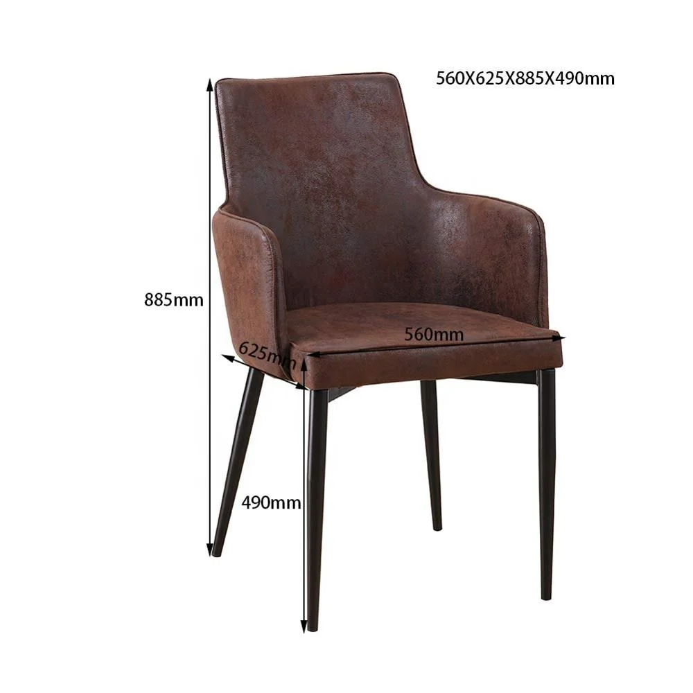 Modern Tufted Upholstered Dining Chairs with Armrest / wooden dining room chair