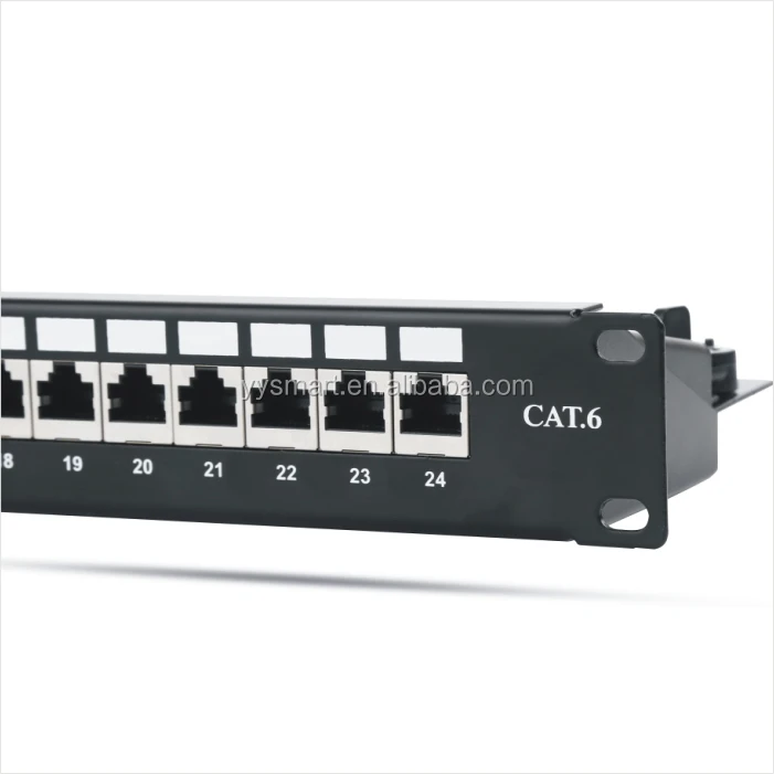 Горячая Распродажа экранированная патч-панель RJ45 1U Cat6 ftp 24