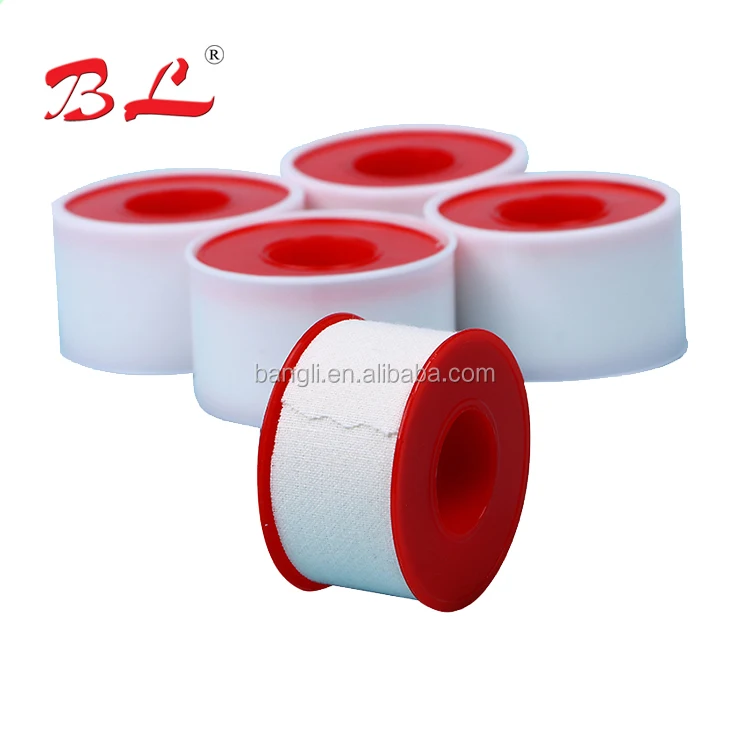 Direct factory cotton fabric rigid cloth fixing bandage Zinc Oxide Adhesive Plaster
