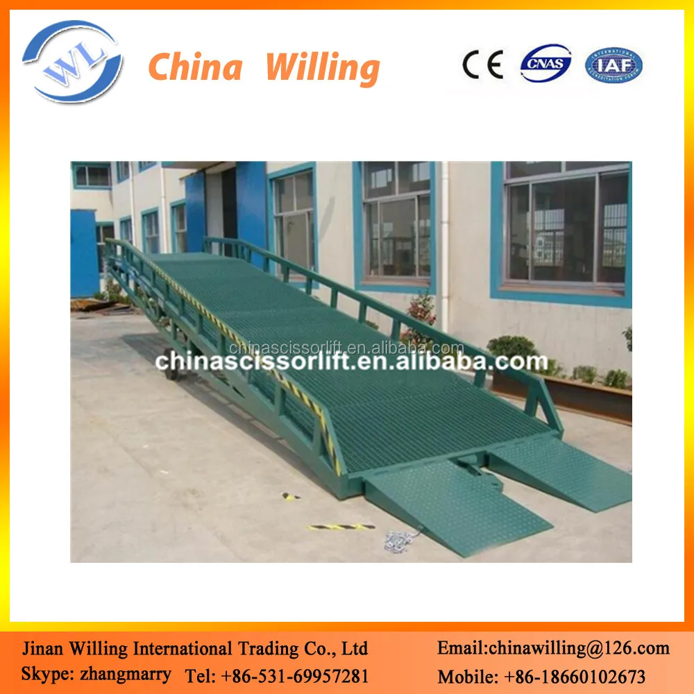 8 тонн Мобильных Дворе Рампы Рампа для Контейнер, Погрузка Разгрузка