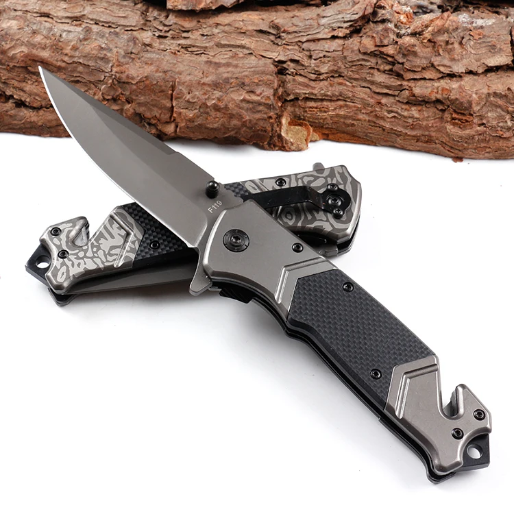 Multi purpose folding pocket knife survival rescue knife with 3D printing handle