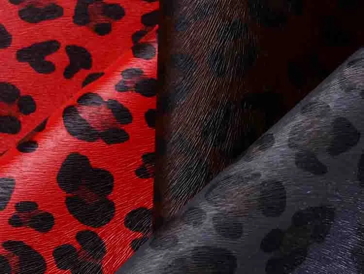 Wholesale pu artificial leather kangaroo skins synthetic leather roll for bag shoe belt
