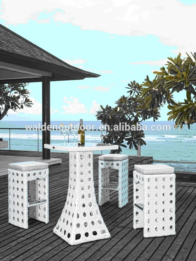 Costco уличная мебель плетеная из ротанга бар комплект ( DH-9577